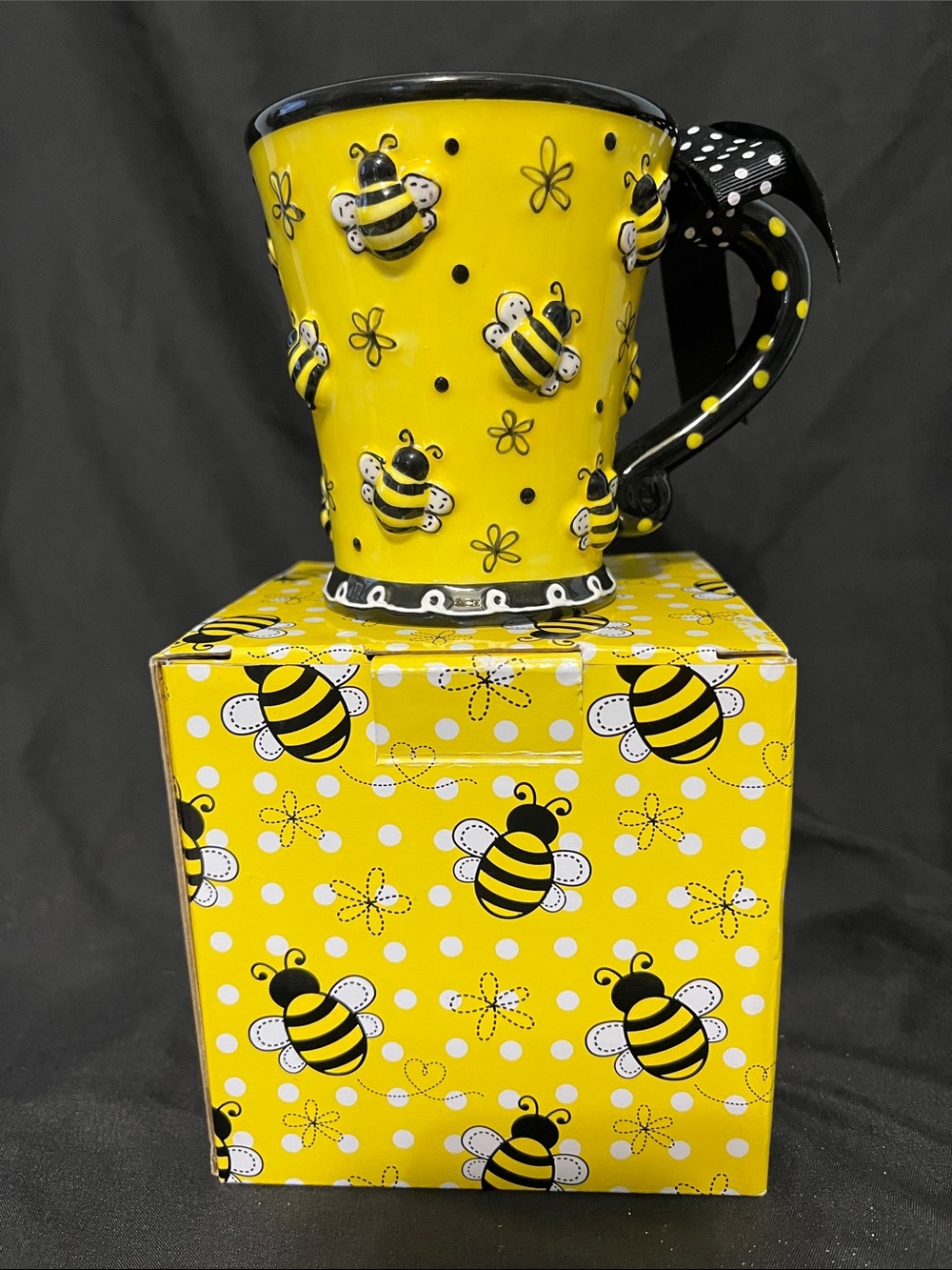 burton + BURTON Raised Design "Bee Days" 10oz Ceramic Mug